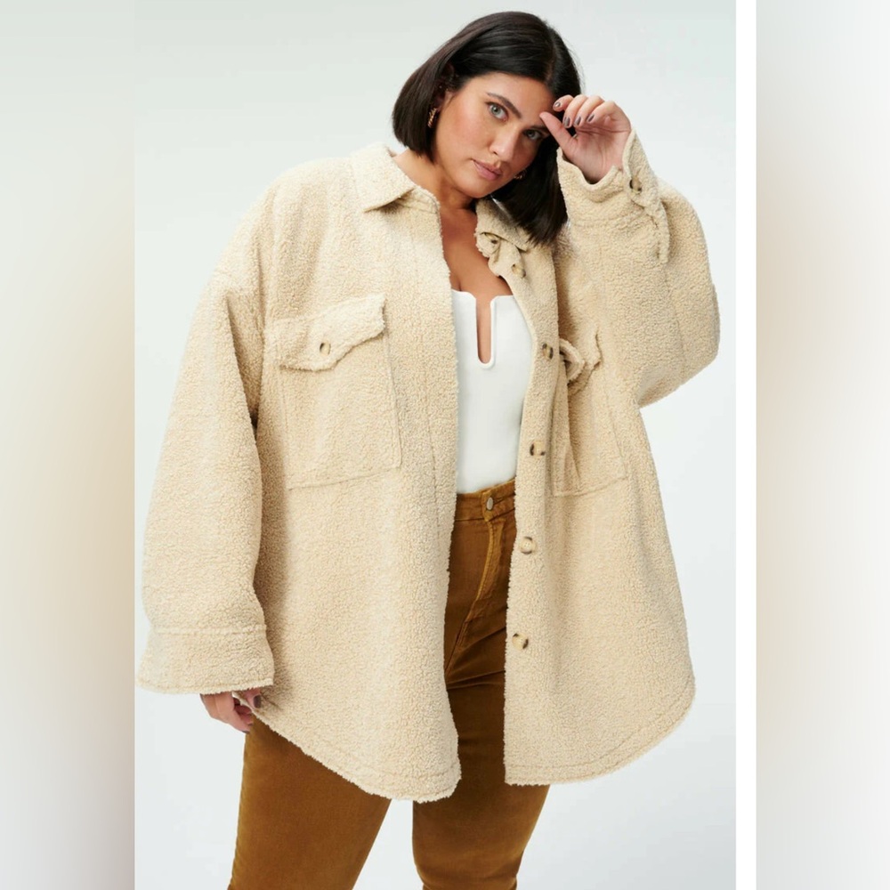 Good American shacket plus size 3/4